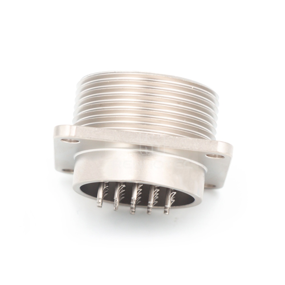 2РМГ24Б19Ш1Е2 2PM Russian Connector Shell Size 24 19 Pin Flange Male Socket, Sealed Type, Threaded Back End - Image 2