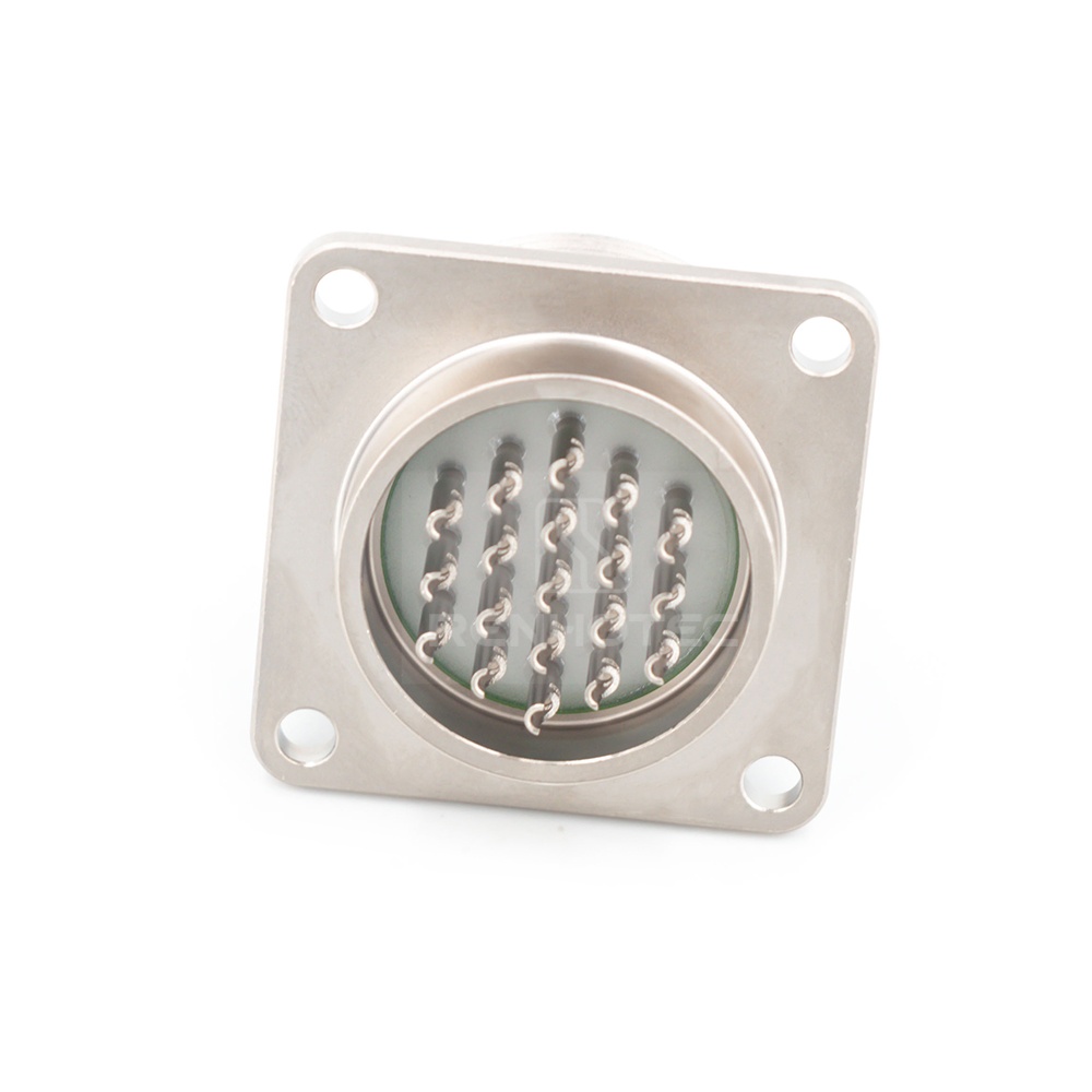 2РМГ24Б19Ш1Е2 2PM Russian Connector Shell Size 24 19 Pin Flange Male Socket, Sealed Type, Threaded Back End - Image 3