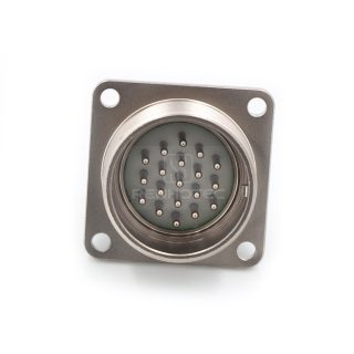 2РМГД27БПН19Ш5Е2 2PM Russian Connector Shell Size 27 19 Pin Flange Male Socket, Sealed Type, With non-shielded Straight Back Shell