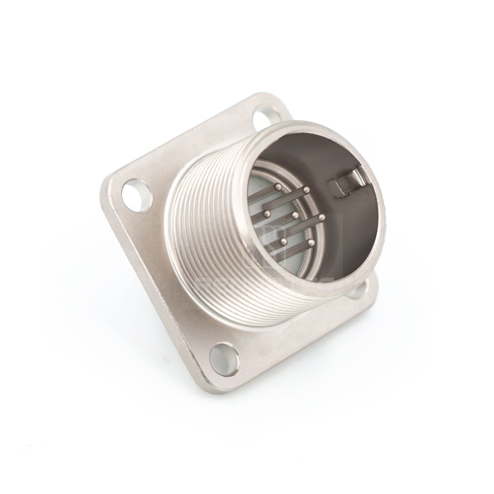 2РМГД27БПН7Ш5Е2 2PM Russian Connector Shell Size 27 7 Pin Flange Male Socket, Sealed Type, With non-shielded Straight Back Shell - Image 2