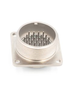 2PM series, size 30, 24-pin flange male connector with non-shielded straight back shell, sealed type, nickel-plated pins