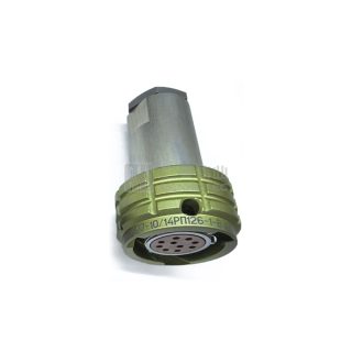 Zh127 Serial Connector Shell Size 14 10pin Male Flange Socket Solder -  СНЦ127-10/14РП126-1-В