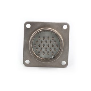 2РМГ27Б24Ш1Е2Б 2PM Russian Connector Shell Size 27 24 Pin Flange Male Socket, Sealed Type, Non-threaded Back End