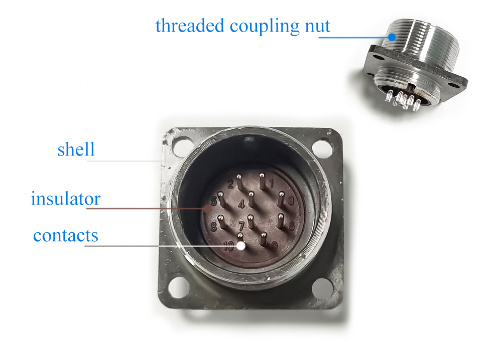 2PM connector specifications and internal components diagram.