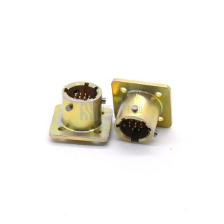 Alternative view of ZH127 Series Connector Shell Size 10 10pin Male Flange Socket Solder - СНЦ127-10/10ВП127-1-В