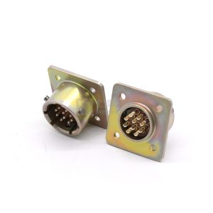 Zh127 Series Connector Shell Size 14 10pin Male Flange Socket Solder - СНЦ127-10/14ВП127-1-В