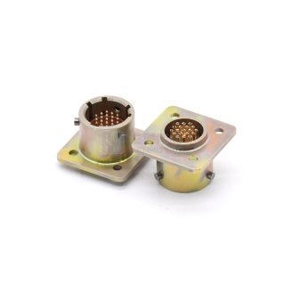 Alternative view of ZH127 Series Connector Shell Size 12 19pin Male Flange Socket Solder - СНЦ127-19/12ВП127-1-В