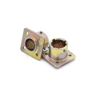 ZH127 Series Connector Shell Size 12 19pin Male Flange Socket Solder - СНЦ127-19/12ВП127-1-В