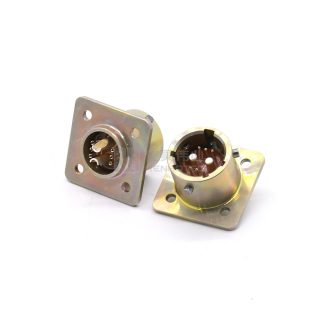 Alternative view of ZH127 Series Connector Shell Size 12 8pin Male Flange Socket Solder - СНЦ127-8/12ВП127-1-В