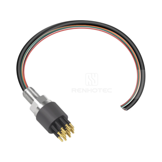 Ethernet Circular Underwater Connector DBH13M 13Pin Male Bulkhead Receptacle