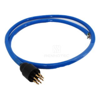 Ethernet Circular Underwater Connector DIL13M 13P Male In-Line Cable