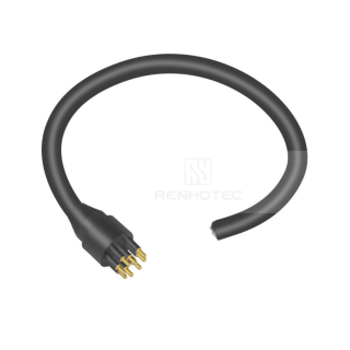 Ethernet Circular Underwater Connector DIL8M 8P Male In-Line Cable
