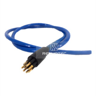 Micro Circular Ethernet Underwater Connector MCIL8M-E 8P Male In-Line Cable