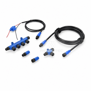 NMEA 2000 Expandable 4-Way Starter Kit with Tee Connector for Garmin Simrad Lowrance