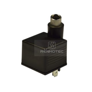 Type A Solenoid Valve Connector With Male Contacts, 2+PE, No Protection Circuit，With M8 Female Connector