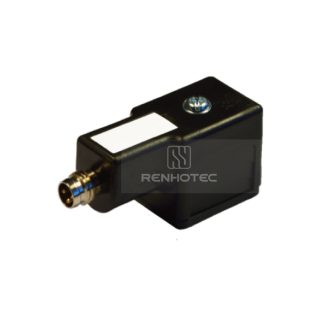 Type B EN175301-803 Solenoid Valve Connector, 2+PE, No Protection Circuit，With M8 Male Connector