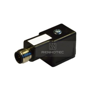 Type B EN175301-803 Solenoid Valve Connector, 2+PE, No Protection Circuit，With M12 Male Connector