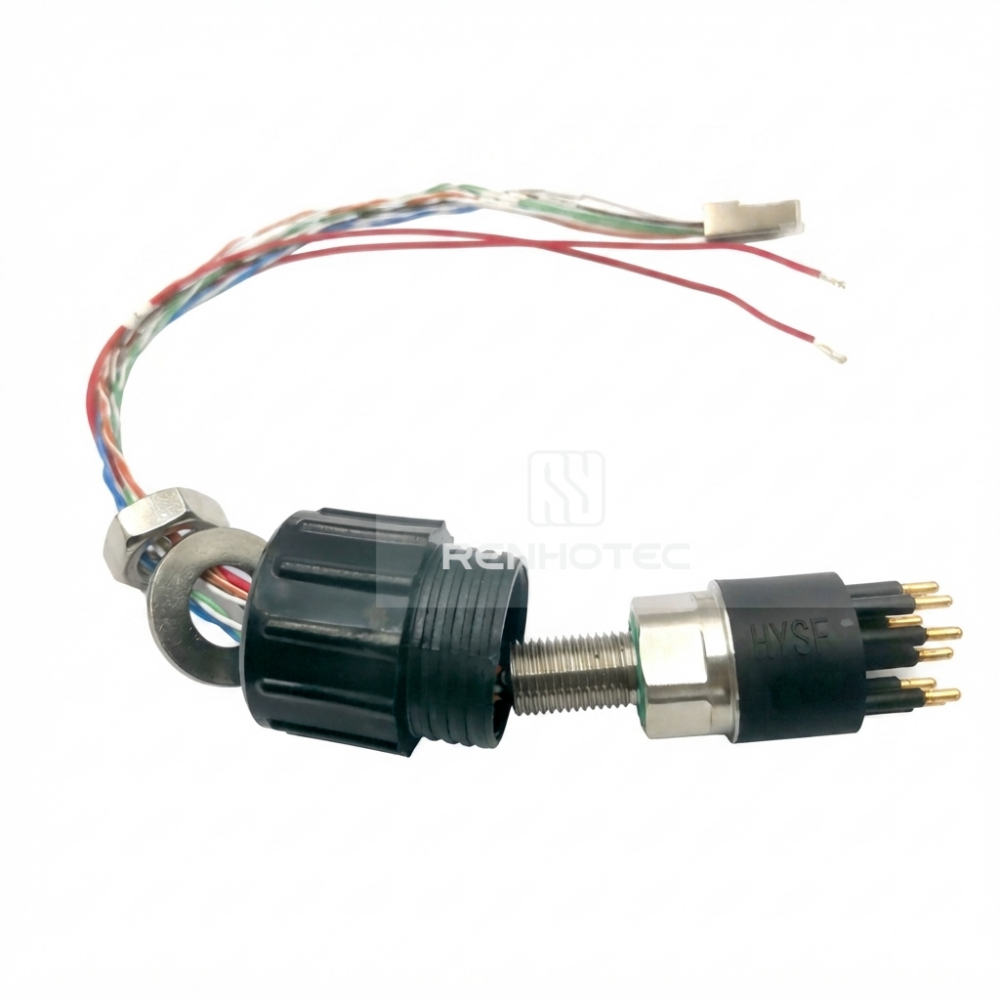 7000m Subsea Hybrid Gigabit Ethernet Circular Underwater Connector MCBH10MSS-E Ethernet 10Pin Male Receptacle with 8 Ethernet + 2 Power Contacts — изображение 3