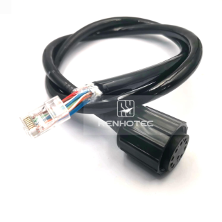 7000m Subsea Hybrid Gigabit Ethernet Circular Underwater Connector MCIL10F-E Ethernet 10Pin Female Plug with 8 Ethernet + 2 Power Contacts