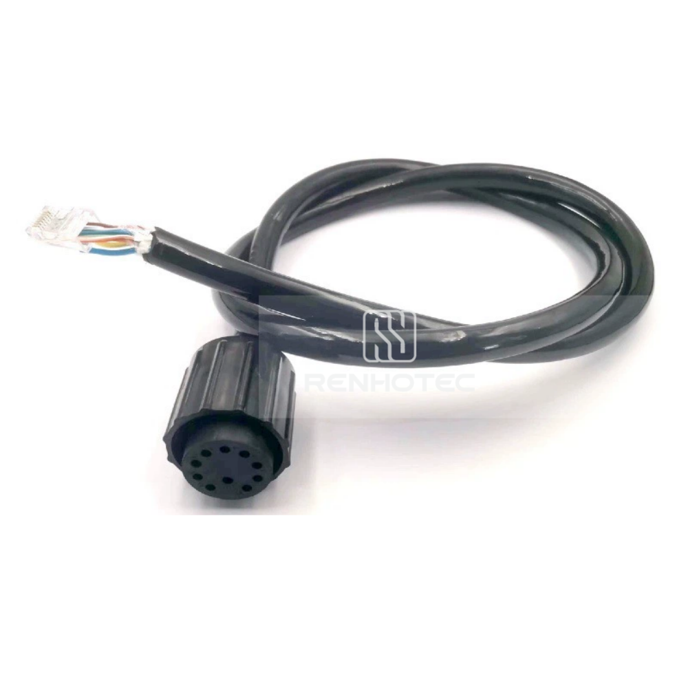 7000m Subsea Hybrid Gigabit Ethernet Circular Underwater Connector MCIL10F-E Ethernet 10Pin Female Plug with 8 Ethernet + 2 Power Contacts — изображение 2