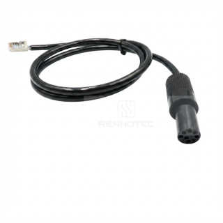 Alternative view of 7000m Subsea Gigabit Ethernet Circular Underwater Connector MCIL8F-E 8 Pin Female Inline Plug