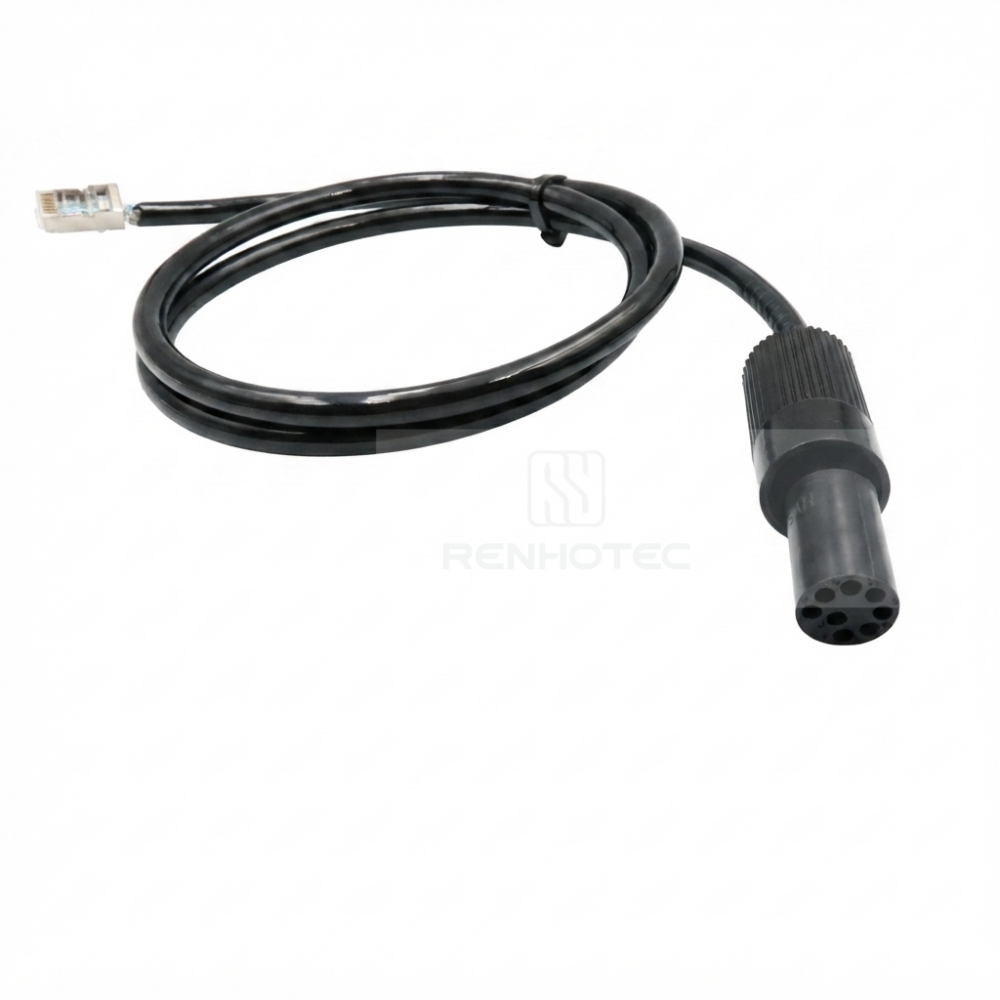 7000m Subsea Gigabit Ethernet Circular Underwater Connector MCIL8F-E 8 Pin Female Inline Plug — изображение 2