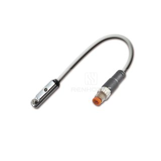 3-Wire Type Normally Open PNP Magnetic Switch, LED Indicator Plastic Housing PUR Cable, with M12 3P Male Connector 30V 80mA
