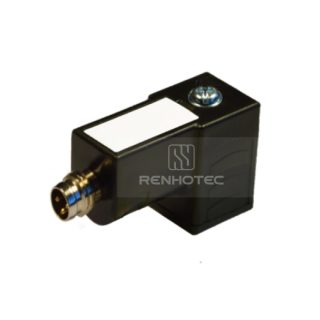 Type C EN175301-803 Solenoid Valve Connector, 2+2PE, No Protection Circuit，With M8 Male Connector
