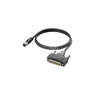 M12 Male to Dsub25 Molded Cable