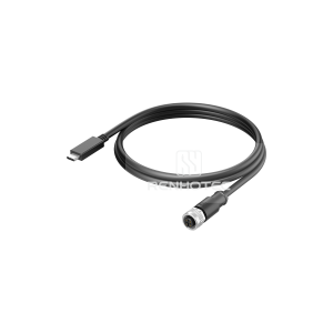 M12 Female to USB Type C Overmolded Cable Shielded Straight PVC/PUR