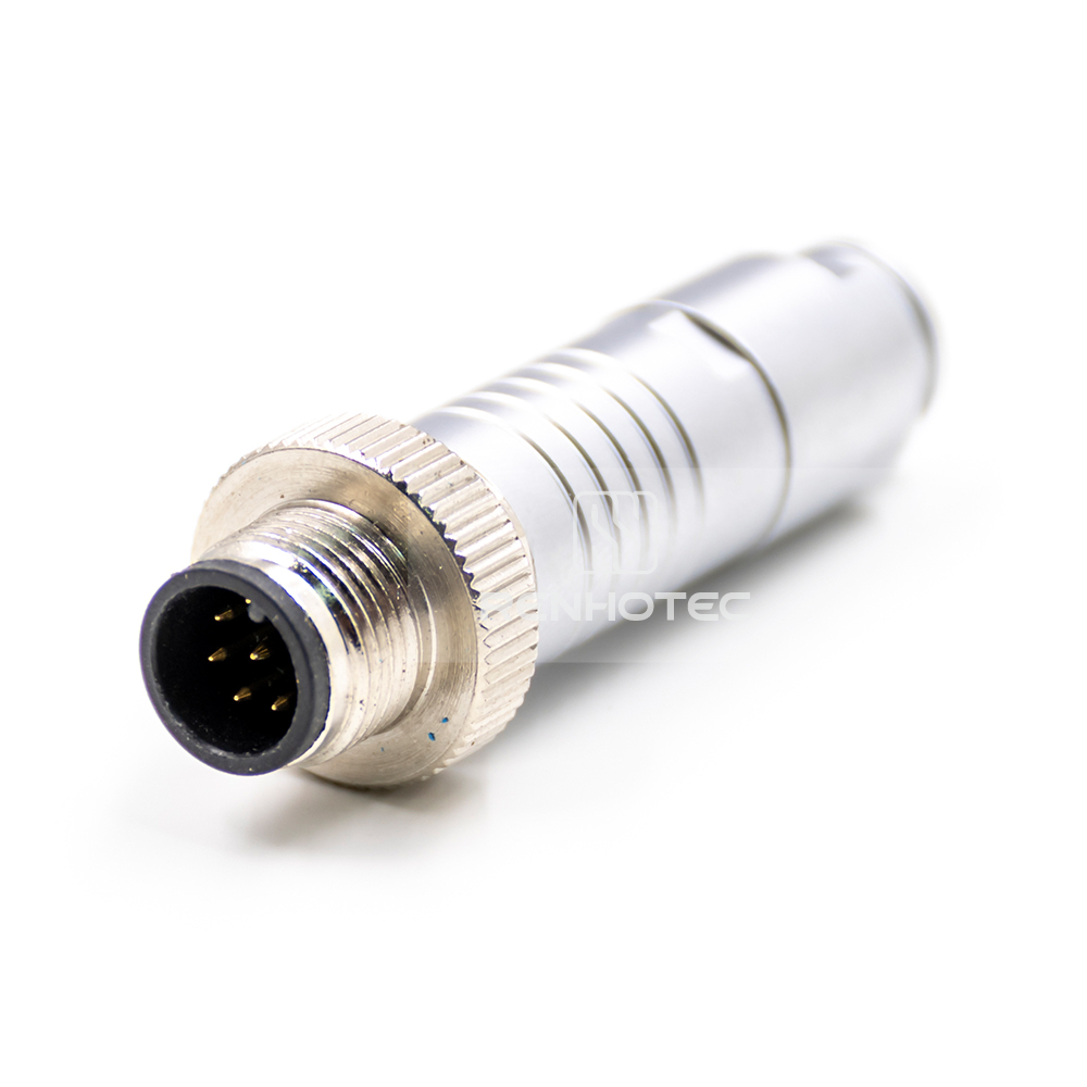 M12 8 Pin X Code Male Field Assembly Plug Solder Cup Shielded Straight - Image 5