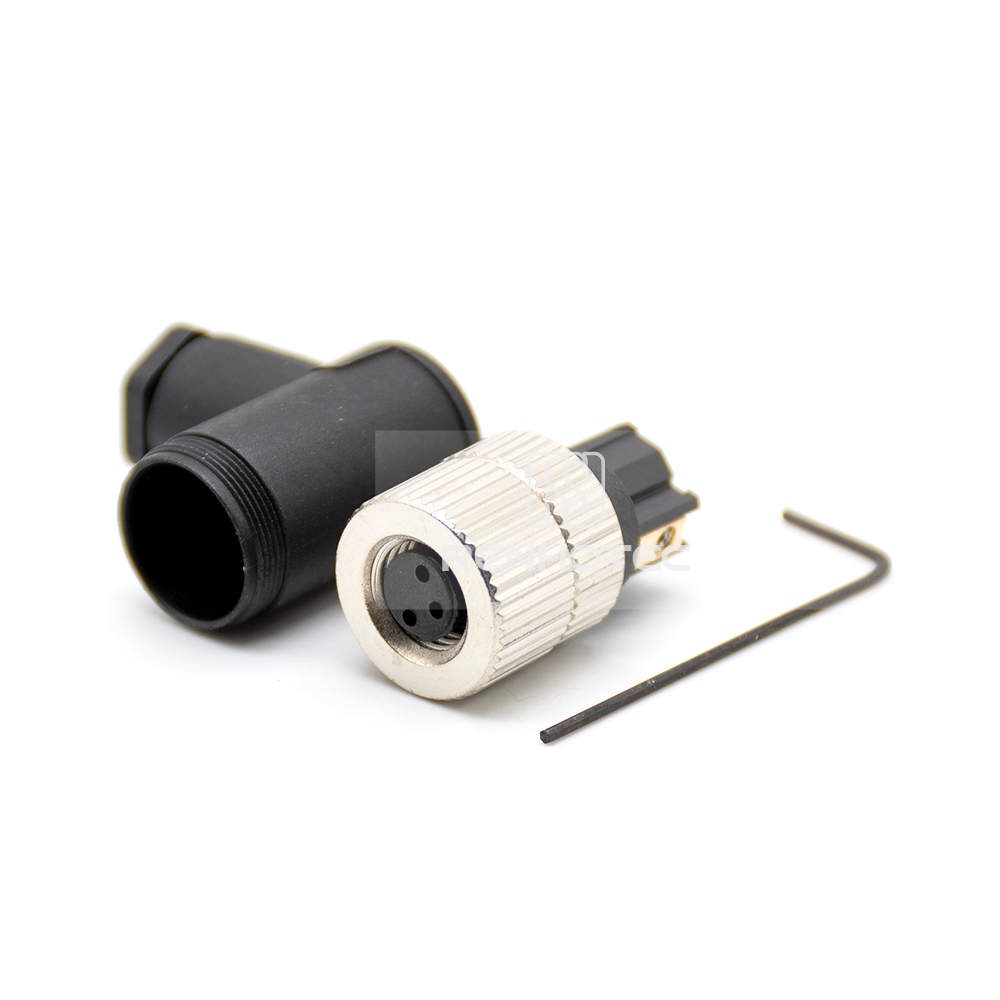 M8 Male Right Angle Field Wireable Connector, Screw Termination, IP67 Plastic Shell - Image 2