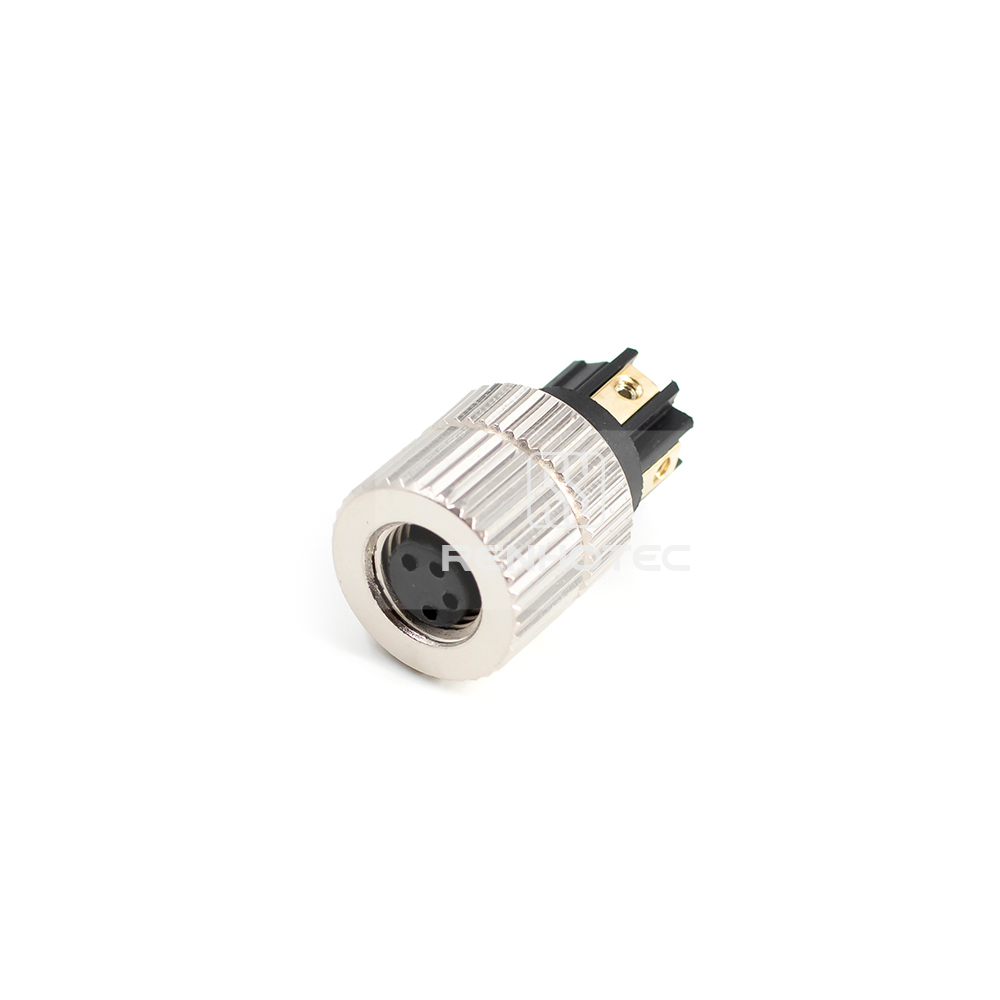 M8 Male Right Angle Field Wireable Connector, Screw Termination, IP67 Plastic Shell - Image 6