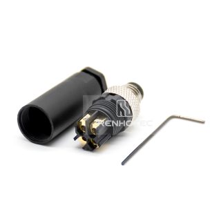 Alternative view of M8 Male Straight Field Wireable Connector, Screw Termination, IP67 Plastic Shell