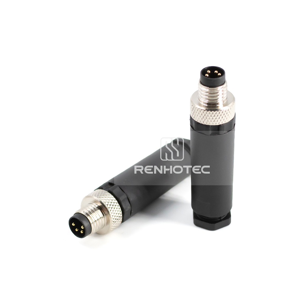 M8 Male Straight Field Wireable Connector, Screw Termination, IP67 Plastic Shell - Image 6