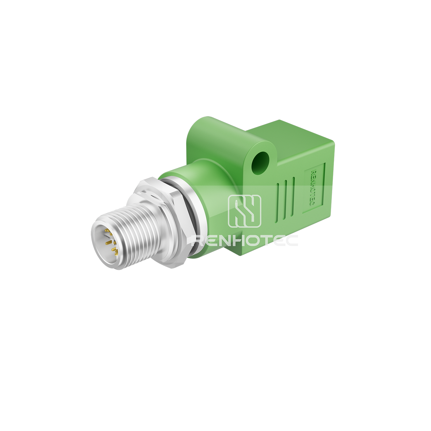 M12 8 Pin X Code Splitter Male to RJ45 Female Shielded Straight