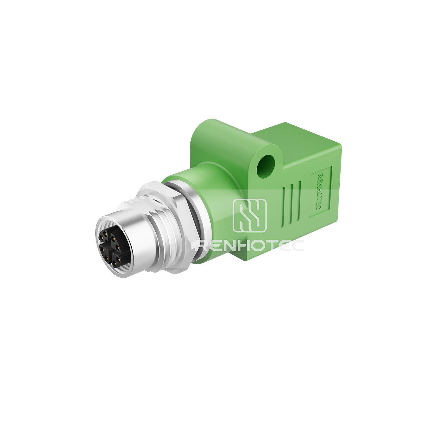 M12 8 Pin X Code Splitter Female to RJ45 Female Shielded Straight
