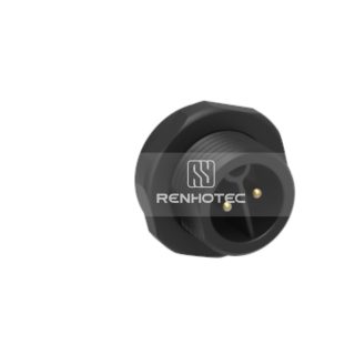 M19 Waterproof Circular Connector 2 Pin Male Socket 600V 20A Thread Socket