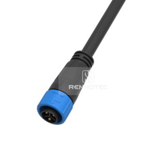 M19 Waterproof Connector 3 Pin Male Plug 600V 20A Self-Locking Rubber