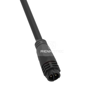 M19 Waterproof Connector 2 Pin Female Plug 600V 20A Self-Locking Rubber