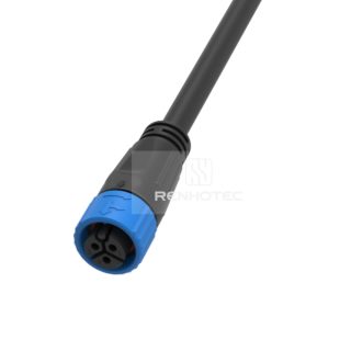 M19 Waterproof Connector 3 Pin Jack Male Plug 600V 20A Self-Locking Rubber
