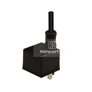 Type A Solenoid Valve Connector With Male Contacts, 2+PE, No Protection Circuit, 1M Wire Harness, 180°Outlet
