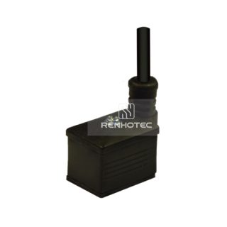 Type B Industrial Solenoid Valve Connector, 2+PE, No Protection Circuit, 1M Wire Harness, 180°Outlet