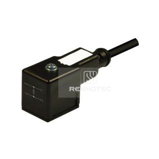 Type B EN175301-803 Solenoid Valve Connector, 2+PE, With Diode, 1M Wire Harness, 90°Outlet