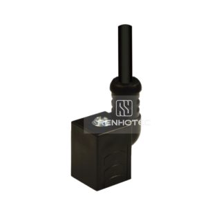 Type C Industrial Solenoid Valve Connector, 2+2PE, No Protection Circuit, 1M Wire Harness, 180°Outlet