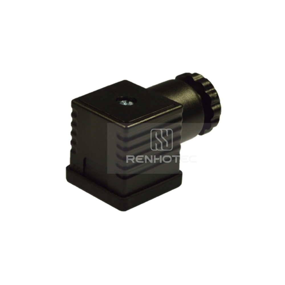 Type A Solenoid Valve Connector, 2+PE, No Protection Circuit, Faston contacts, PG11