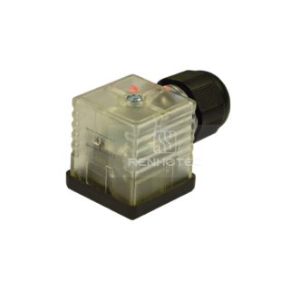 Type A Solenoid Valve Connector, 2+PE, With Bipolar Led, Screw Terminal, SKPG11 230V AC/DC