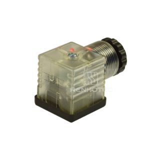 Type A Solenoid Valve Connector, 2+PE, With FullWave Bridge Rectifier + Varistor + Led, Screw Terminal, PG11 230V AC