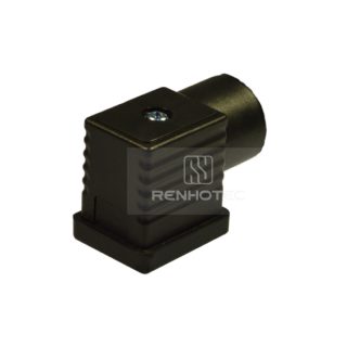 Type B EN175301803 Solenoid Valve Connector, 2+PE, No Protection Circuit, Screw Terminal, 1/2" NPTF