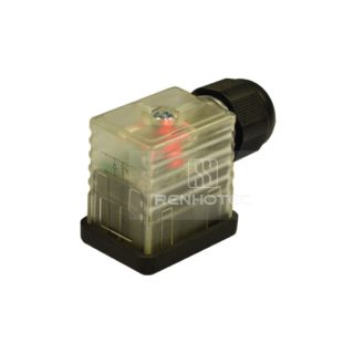 Type B EN175301803 Solenoid Valve Connector, 2+PE, With Led + Diode, Screw Terminal, SKPG9 24V DC